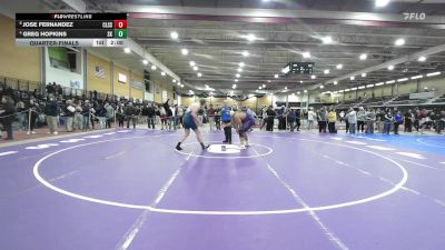 285 lbs Quarterfinal - Jose Fernandez, Classical vs Greg Hopkins, South Kingstown