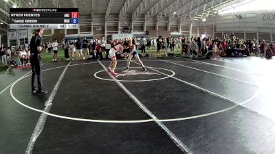 92 lbs Champ. Round 2 - Ryker Fuentes, Arizona vs Gage Green, Idaho