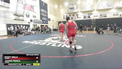 175 lbs 3rd Place Match - Wyatt Wells, Cheney vs Cooper French, Cheney