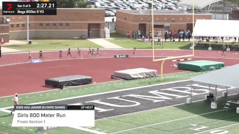 Youth Girls' 800m, Finals 1 - Age 9