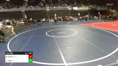 95 lbs Quarterfinal - Breckin Henry, Camel Kids WC vs Joseph Vigil, Ridge WC