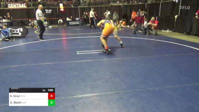 145 lbs Consy 1 - Elias Cruz, Wyoming Valley West vs Camden Reich, Slippery Rock