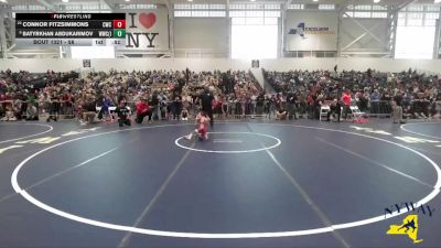 58 lbs Cons. Round 4 - Batyrkhan Abdukarimov, Wolf Wrestling Club (Long Island) vs Connor Fitzsimmons, Clarence Wrestling Club