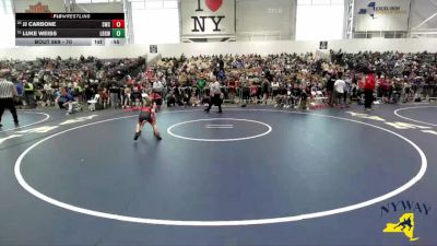 70 lbs Cons. Round 3 - Jj Carbone, Savage Wrestling Club vs Luke Weiss, Long Beach Gladiators Wrestling