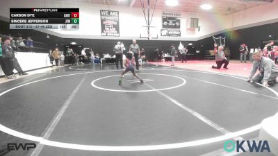 37-46 lbs Semifinal - Carson Dye, Carthage Wrestling Club vs Sincere Jefferson, Joplin Youth Wrestling