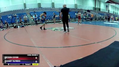 102 lbs Cons. Round 3 - Bryson Coyer, MI vs Rooney Olmedo, MI