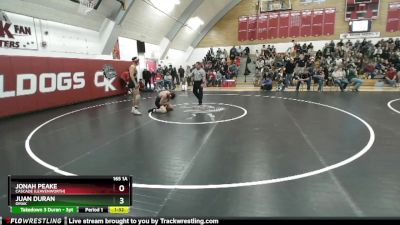 165 1A Semifinal - Juan Duran, Omak vs Jonah Peake, Cascade (Leavenworth)