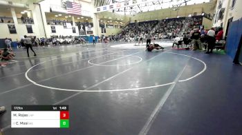 172 lbs Round Of 32 - Miguel Rojas, Lake Highland Prep vs Carmine Masi, West Essex