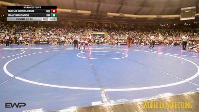 72 lbs Round Of 16 - Maylie Donaldson, Victory vs ITALY KUKOVICH, HURRICANE WRESTLING ACADEMY