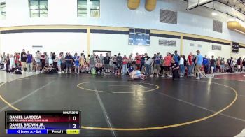 106 lbs Quarterfinal - Daniel Larocca, Center Grove Wrestling Club vs Daniel Brown Jr., Howe Wrestling School LLC