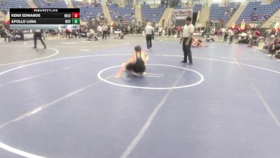 132 lbs Consi Of 16 #2 - Kenji Edwards, Dolores Wrestling Club vs Apollo Luna, Victory Wrestling Club - VTC