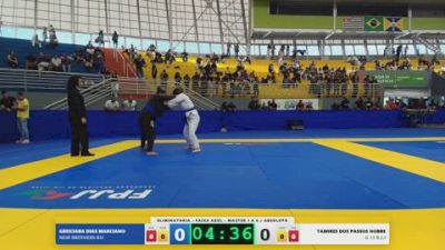 TAMIRES DOS PASSOS NOBRE vs GREICIARA DIAS MARCIANO 2026 FPJJ Circuito Paulista GI Etapa 3