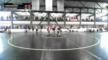 138-148 lbs 5th Place Match - Hayes Halstead, DeKalb WC vs David Wallinger, Illini Bluffs Kids Wrestling C