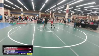 112 lbs Cons. Round 3 - Lauren Samford, Rockwall Training Center vs Grace Valdez, Rockwall Training Center