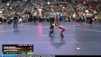 40-45 lbs Quarterfinal - Louie Bringus, Greater Heights Wrestling-AAA vs Jaxon Peterson, 2TG
