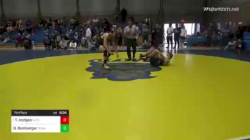 185 lbs 7th Place - Tyler Hodges, Clovis vs Ben Bomberger, Poway