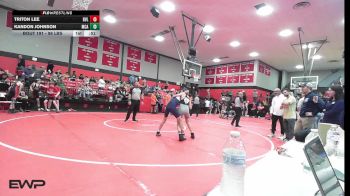 98 lbs Consi Of 8 #1 - Triton Lee, Bartlesville vs Kandon Johnson, McAlester