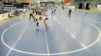 Junior Boys - 144 lbs Cons. Round 2 - Ulises Rosas, Team El1te Wrestling vs Emerson Montes, Arizona