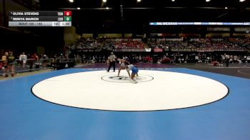 145 lbs Quarterfinal - Reniya Marion, Leavenworth HS vs Olivia Stevens, Tecumseh-Shawnee Heights HS