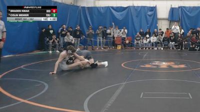 157 lbs Quarterfinal - Braden Kmak, Ursinus vs Colin Menier, Tcnj