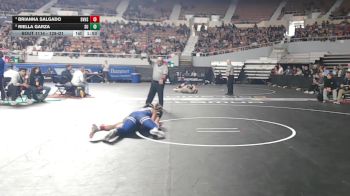 128-D1 Quarterfinal - Riella Garza, Sunnyside High School vs Brianna Salgado, Desert Vista High School