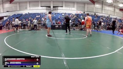 285 lbs 1st Place Match - Alexander Griffith, OH vs Will Greenberg, OH