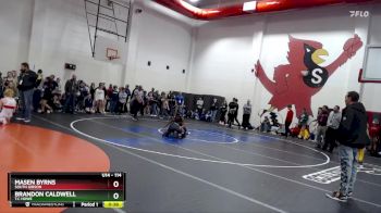 114 lbs 5th Place Match - Brandon Caldwell, T.C Howe vs Masen Byrns, South Gibson