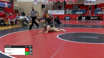 120 lbs Semifinal - Tommy Crum, Boiling Springs vs Brady Feese, Southern Columbia
