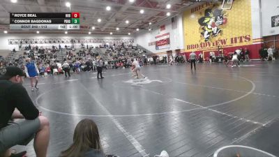 113 lbs 7th Place Match - Connor Bagdonas, Perrysburg vs Royce Beal, Hudson