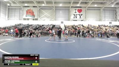 63 lbs Quarterfinal - Easton Rivers, Guilderland Youth Wrestling vs Peter Capogna, Club Not Listed