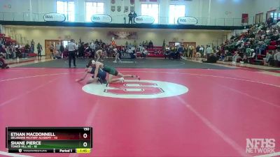 150 lbs Semifinals (8 Team) - Shane Pierce, Tower Hill HS vs Ethan MacDonnell, Delaware Military Academy