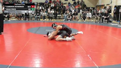 120 lbs Quarterfinal - Cameron Zicherman, Milford vs Noah Price, Duxbury