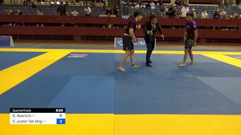 Gerardo Aparicio vs Christopher Justin Tan Ong 2024 Pan IBJJF Jiu-Jitsu No-Gi Championship