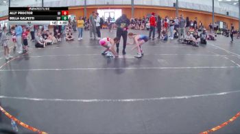 92 lbs Round 2 (4 Team) - Bella Galfetti, Team Palmetto Pink vs Ally Proctor, Georgia United