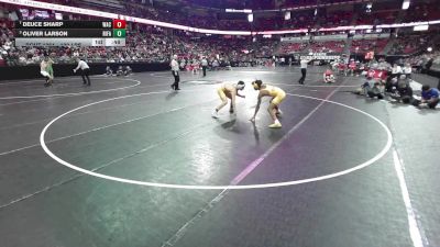 132 lbs Cons. Semis - Deuce Sharp, West Allis Central vs Oliver Larson, River Falls