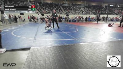 84 lbs Round Of 32 - Ted Henry, Comanche MS vs Kace Moore, Collinsville Junior High