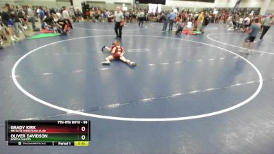 88 lbs Cons. Round 3 - Grady Kirk, MN Elite Wrestling Club vs Oliver Davidson, North Dakota