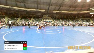 175 lbs Quarterfinal - KASSANDRA ARUNDALE-WALTON12, NM Beast vs Riley Samarripa, Harrah Little League Wrestling