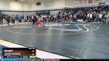 182 lbs Champ. Round 2 - Jad Nakib, Farmington vs Tristan Holbrook, Scott West