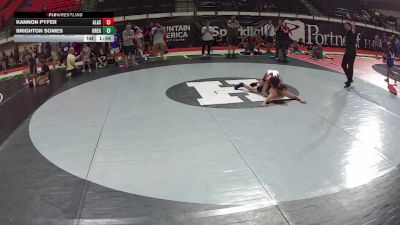 117 lbs Champ. Round 3 - Kannon Pyfer, Alaska vs Brighton Somes, Oregon
