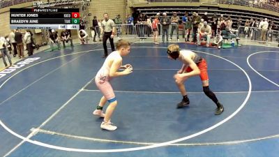 110 lbs Cons. Rd Of 16 - Hunter Jones, Kanab Cowboys vs Braedyn June, Team Grand Valley Elite