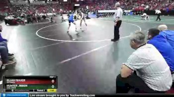 D1-170 lbs Champ. Round 1 - Hunter Jibben, Oak Creek vs Elijah Bauer, DeForest