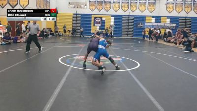 126 lbs Quarterfinals (8 Team) - Chaim Rosenberg, South Plantation vs Jose Callava, South Dade