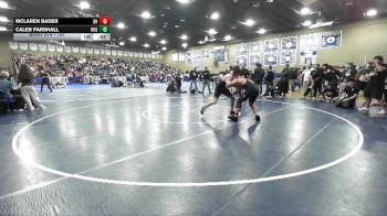 157 lbs Cons. Round 1 - Caleb Parshall, Hughson vs McLaren Bader, Beverly Hills