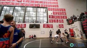 55 lbs Consi Of 4 - Jesse Hightower, Watonga Youth Wrestling vs Walker Gastineau, Standfast