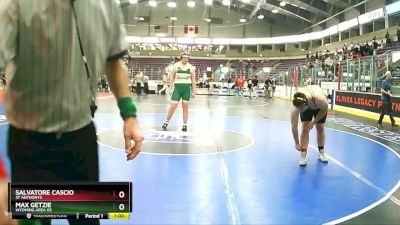 285 lbs Cons. Round 2 - Max Getzie, Wyoming Area Hs vs Salvatore Cascio, St Anthonys