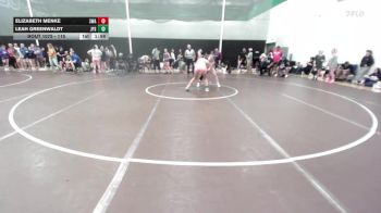 115 lbs Quarterfinal - Elizabeth Menke, 308 Wrestling Academy vs Leah Greenwaldt, Jack Pine Savage
