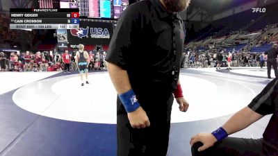 106 lbs Cons. Rd Of 64 - Henry Geiger, OH vs Cain Crosson, IA