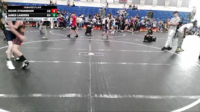 115 lbs Round 2 - Julius Stranniger, Eastside Youth Wrestling vs James Landers, Dorman