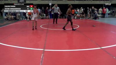 118 lbs Quarterfinal - Calvin Parke, Middle Twp vs Jacob Cinquegrana, Pt. Monmouth